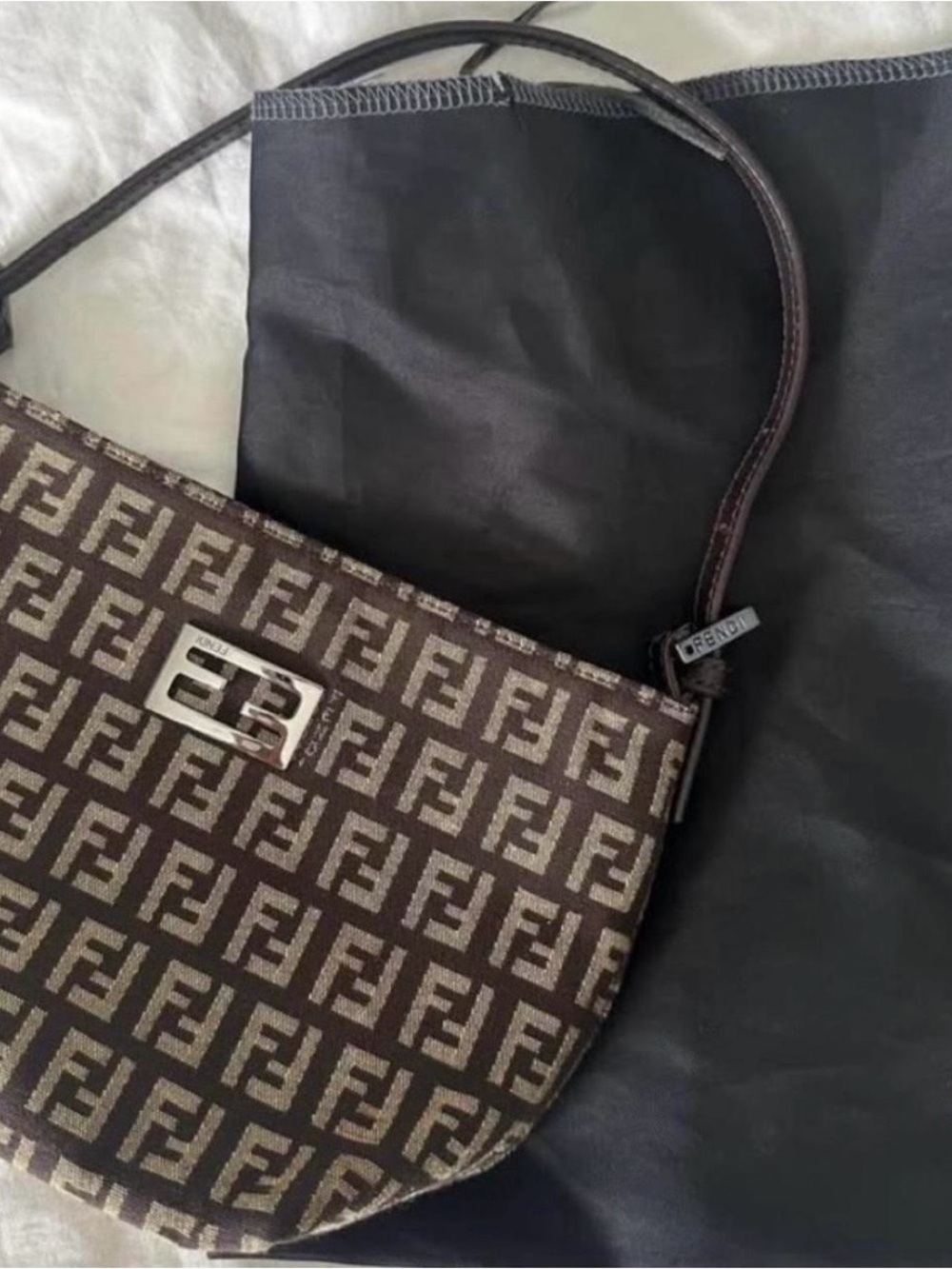 Fendi FF Monogram mini shoulder bag